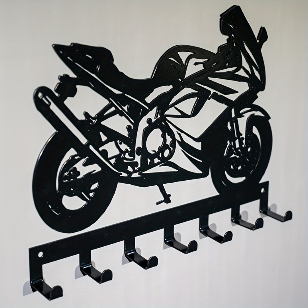 Motorcycle Gear Kitchener - Knight Dream metalen wandhaakset, 7-pack roestvrij