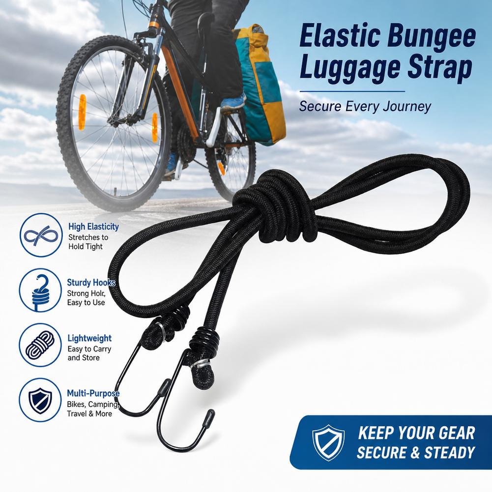 Motorcycle Gear Wall Mount - Bungee Koorden Hoge Elasticiteit Bindkoord Motorfiets