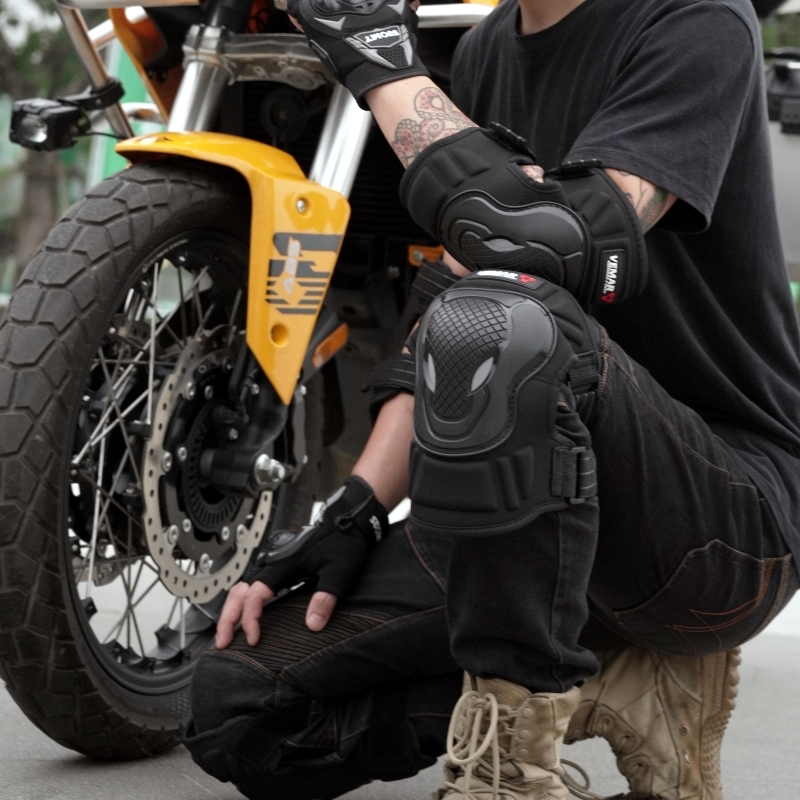 Motorcycle Gear Women - 4-delige motorfiets knie- en elleboogbeschermerset, ademend,