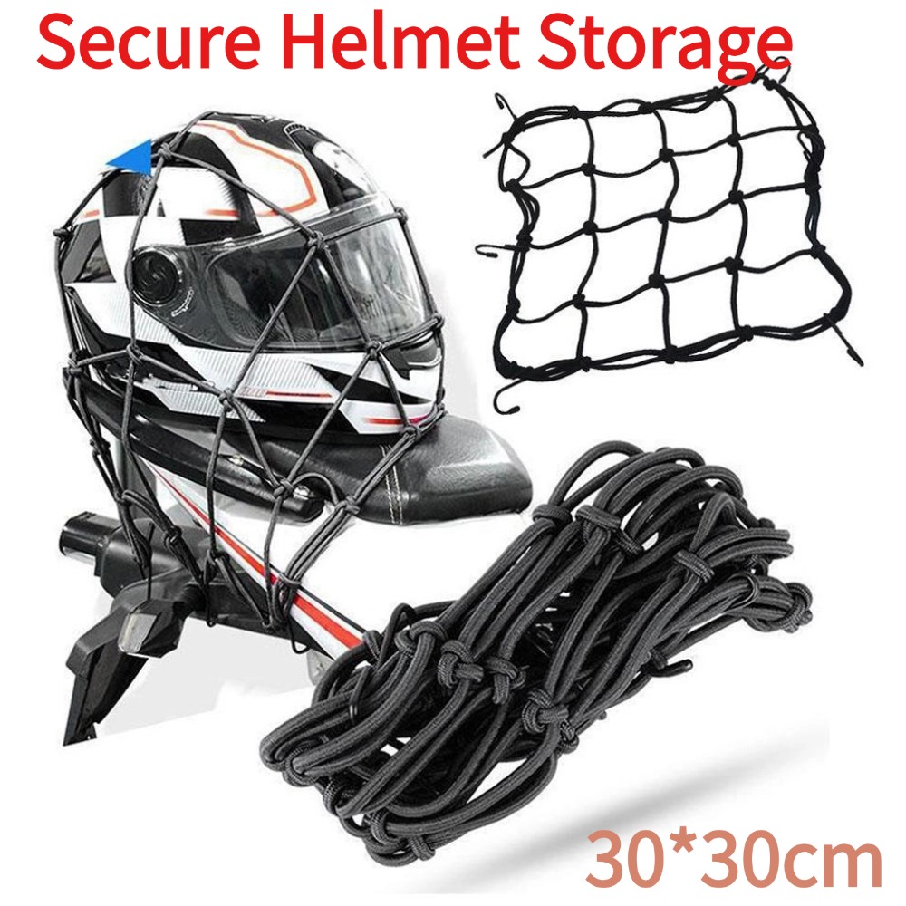 Motorcycle Gear Wall Mount - Universeel motorfiets bagagenet 30*30cm helm bagage