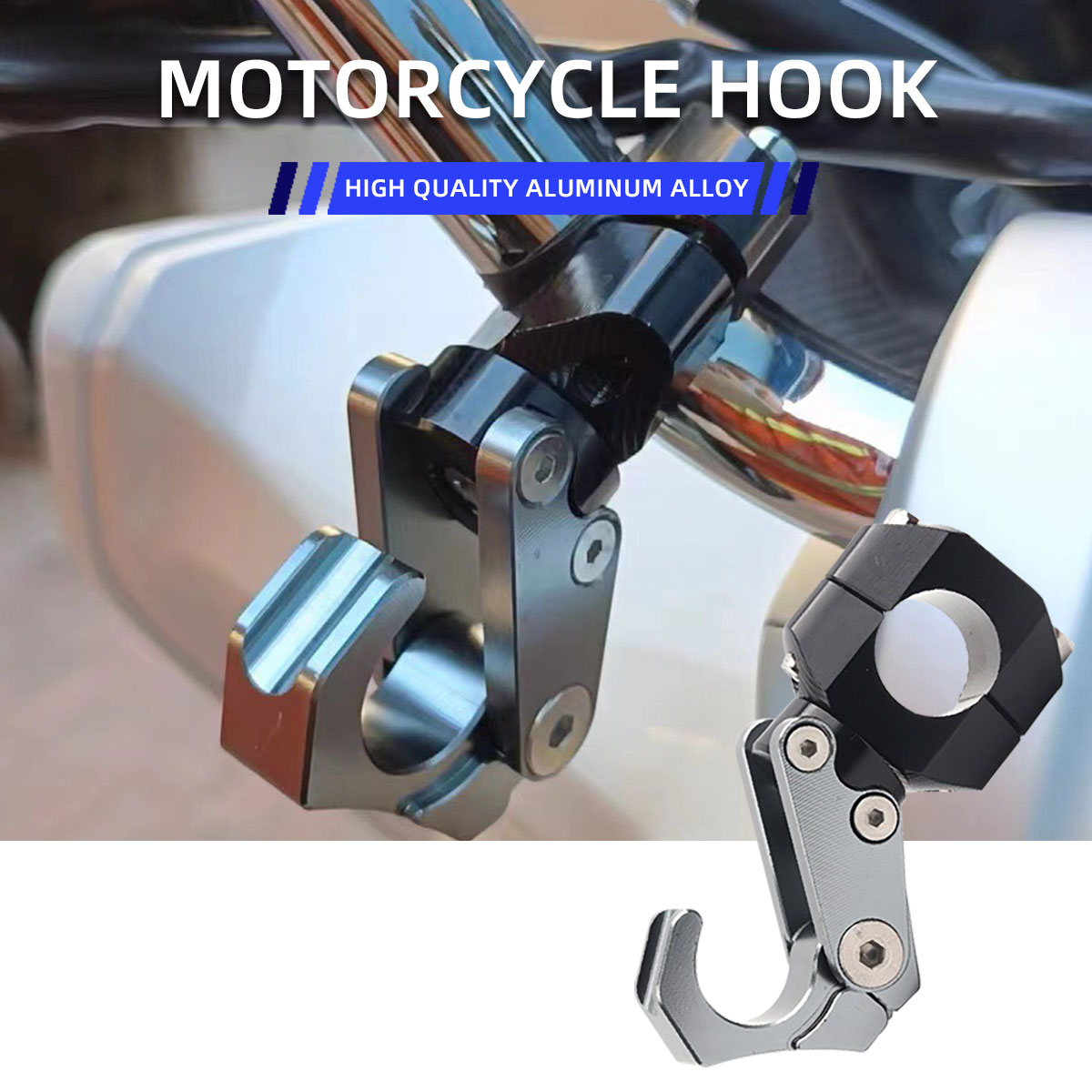 Motorcycle Gear Wall Mount - 1x motorfiets gemodificeerde accessoires aluminium opvouwbare