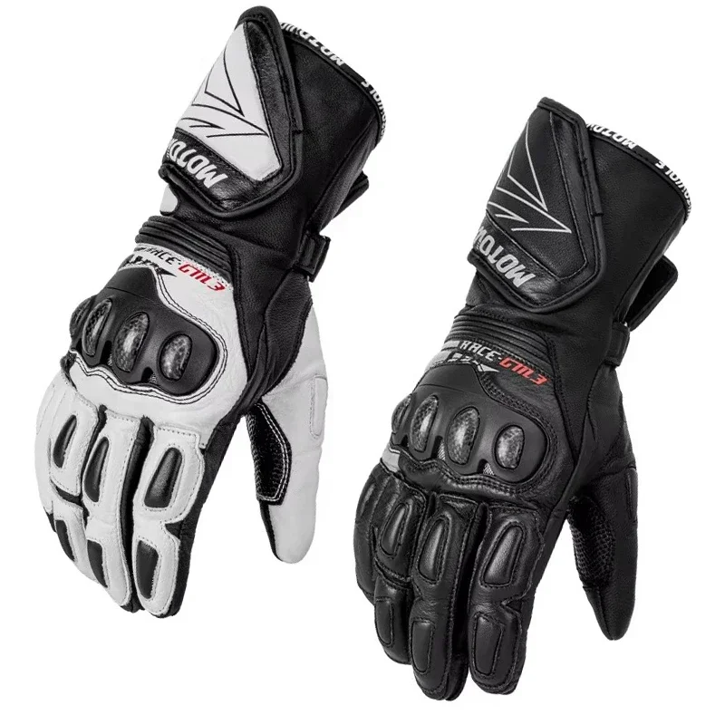 Motorcycle Gear Clearance - Echt lederen motorhandschoenen GM3 voor heren,