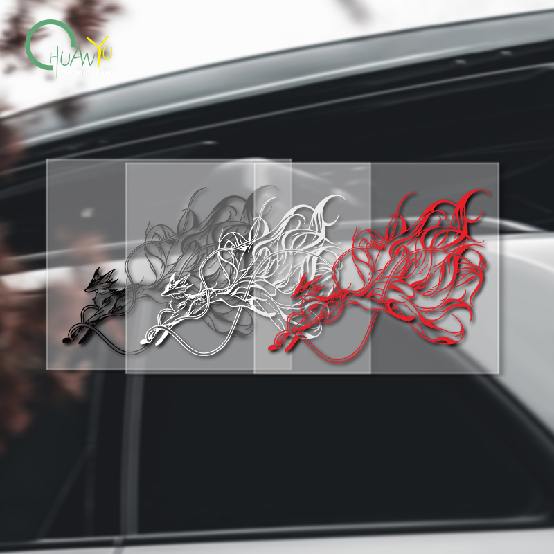 Motorcycle Gear Fox - Automobiel motorfiets negenstaartvos decoratie gepersonaliseerde creatieve