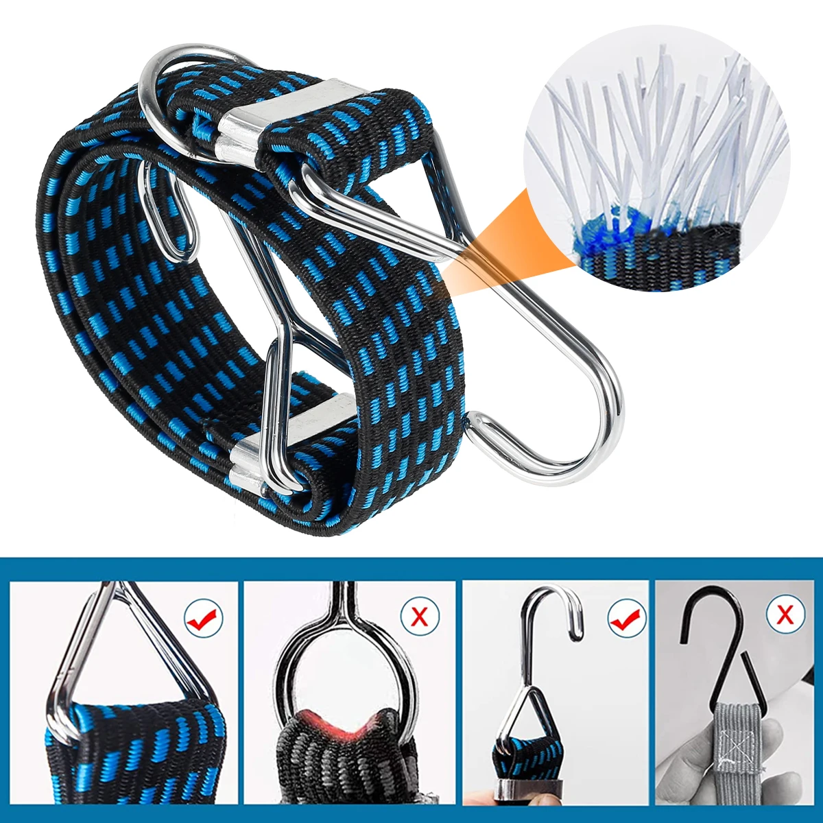 1/2 Elastische Bungee Koorden  - Motorcycle Gear Wall Mount recensie en prijs