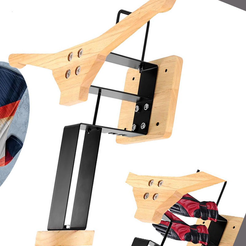 Houten motorhelmhouder, wandha - Motorcycle Gear Wall Mount recensie en prijs