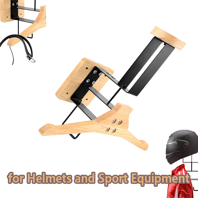Houten motorhelmhouder, wandha - Motorcycle Gear Wall Mount recensie en prijs
