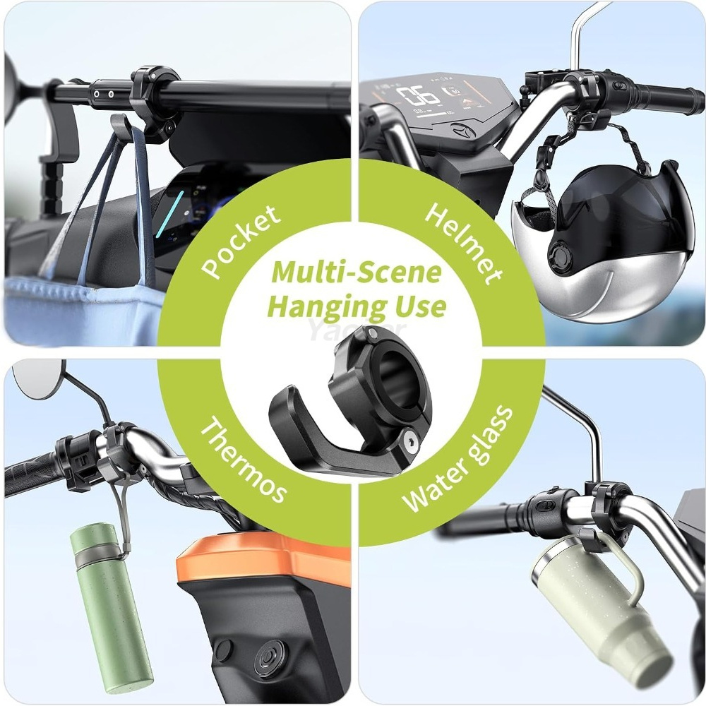Aluminium motorfietshelmhaak,  - Motorcycle Gear Wall Mount recensie en prijs