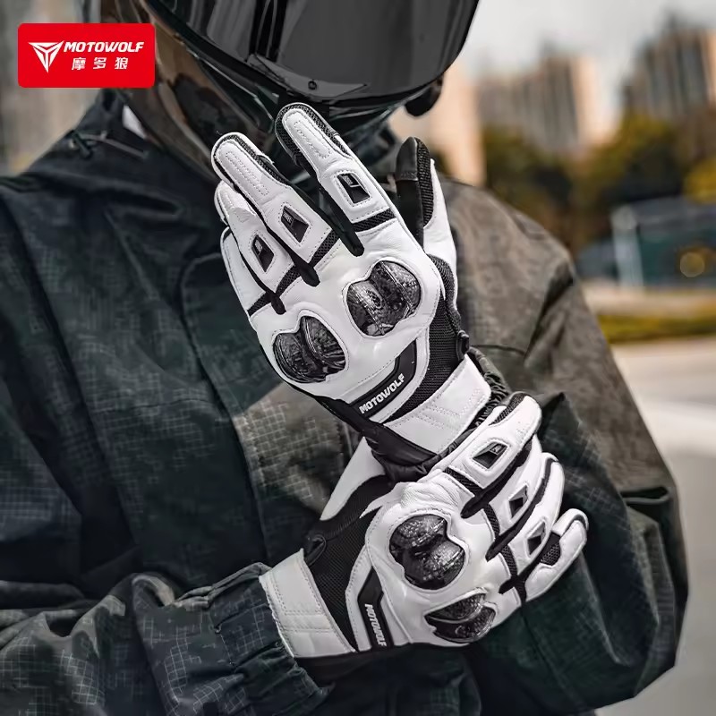 Motorhandschoenen Zwart Racing - Motorcycle Gear Clearance recensie en prijs