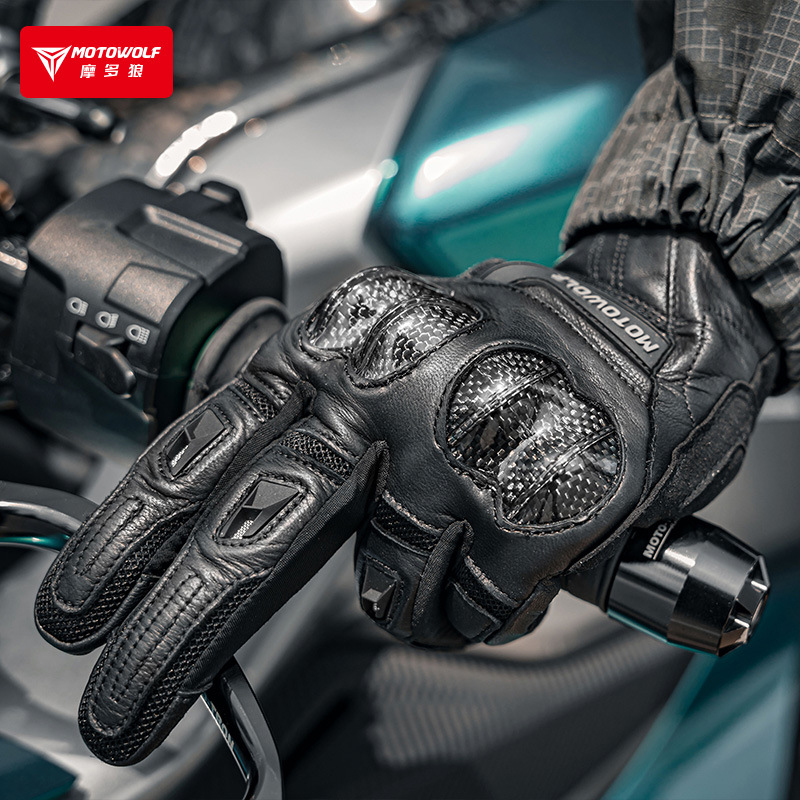 Motorhandschoenen Zwart Racing - Motorcycle Gear Clearance recensie en prijs