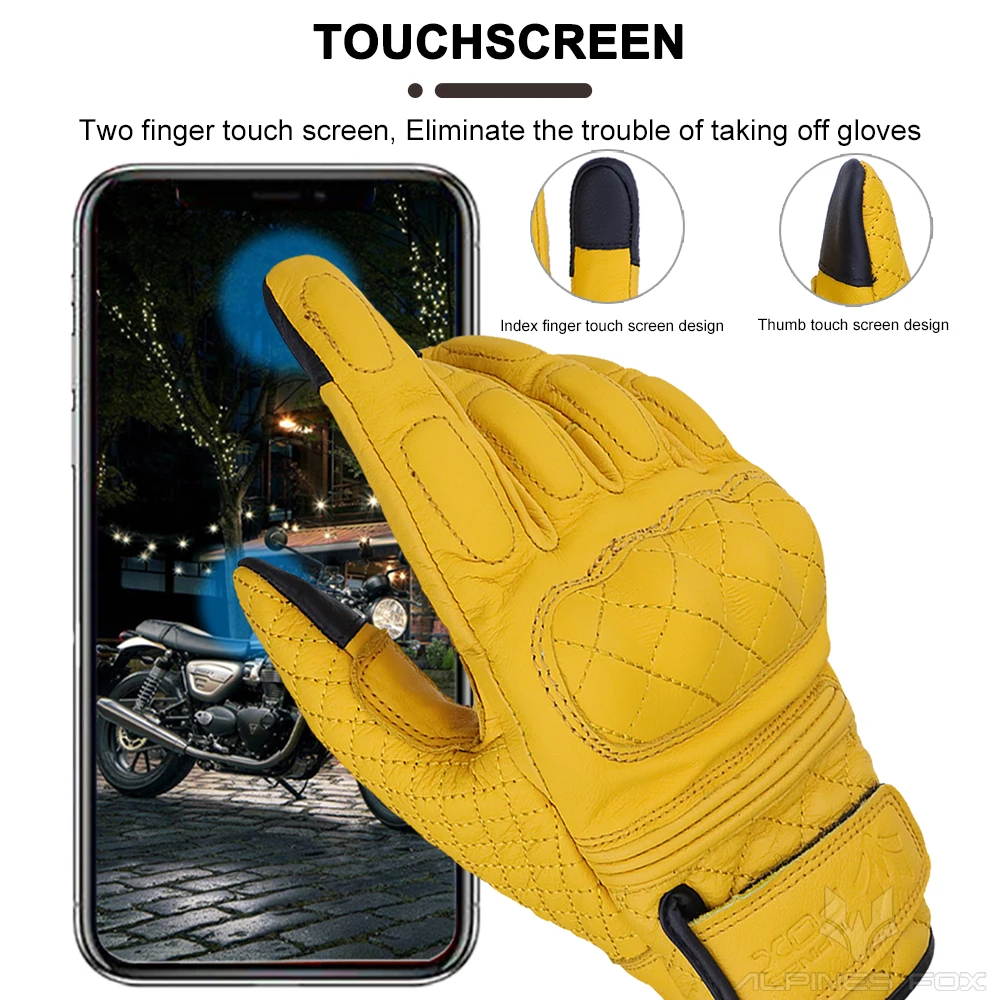 Retro Motorhandschoenen Echt L - Motorcycle Gear Fox recensie en prijs