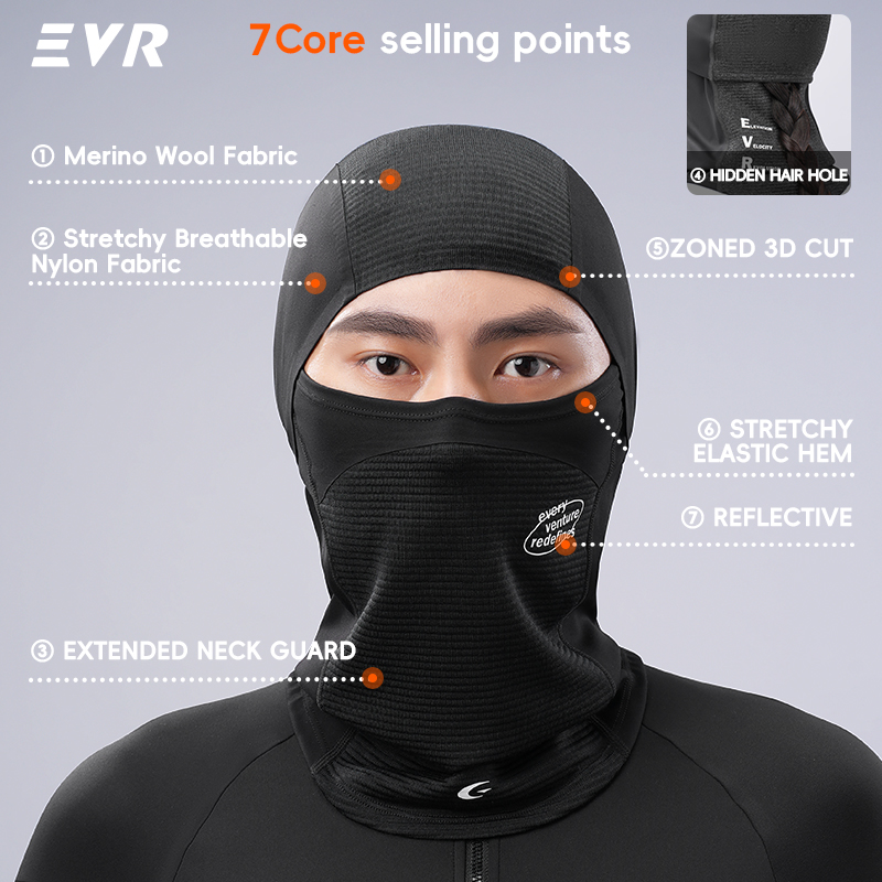 EVR Winterwollen gezichtsmaske - Motorcycle Gear Women recensie en prijs